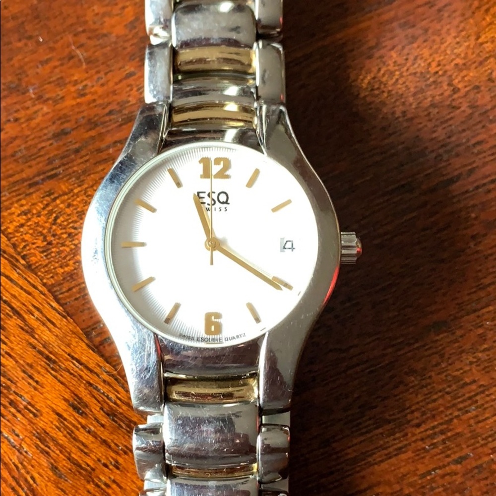 Men’s ESQ watch two tone silver/gold SS